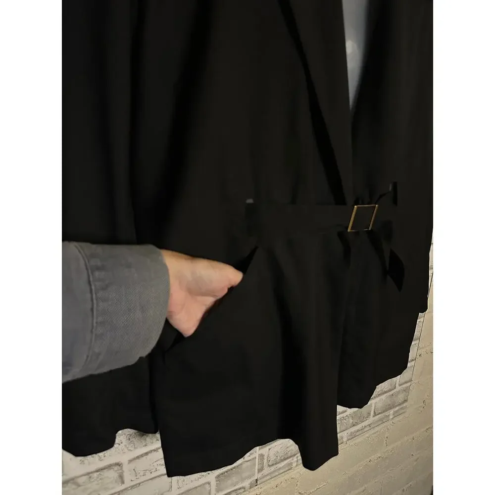 Vintage YSL SS10 Stefano Pilati era Fine Cashmere Wrap Blazer IT 50 US 40 Belted